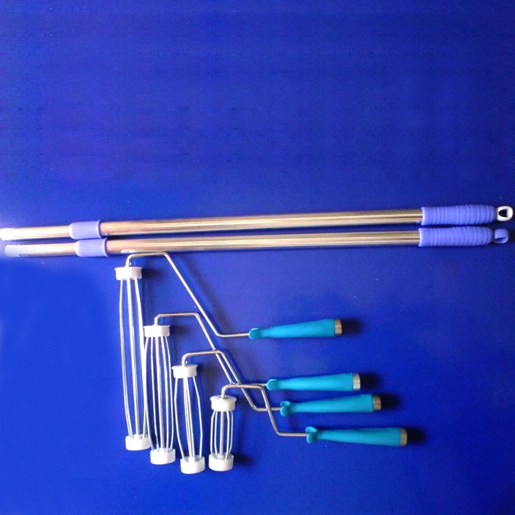 PE steel wire handle + telescopic rod