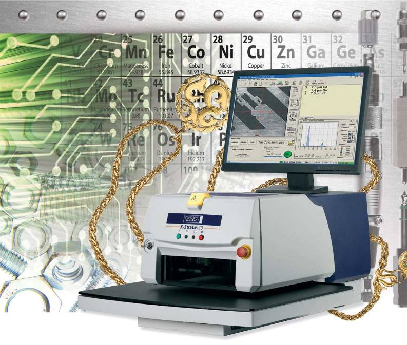 X射线荧光镀层测厚仪    X-ray fluorescence thickness gauge