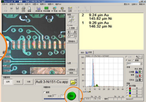 X-ray fluorescence thickness gauge
