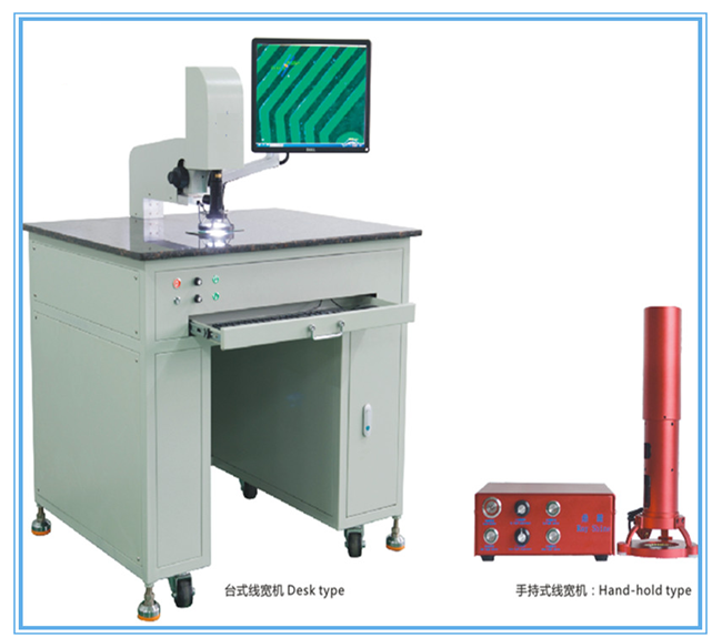 Line width and line distance tester